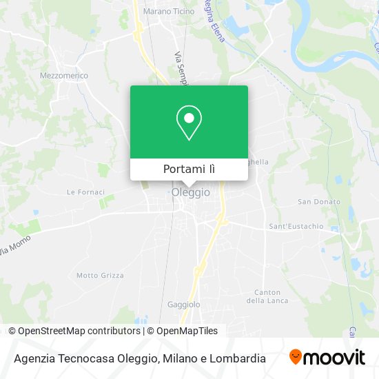 Mappa Agenzia Tecnocasa Oleggio