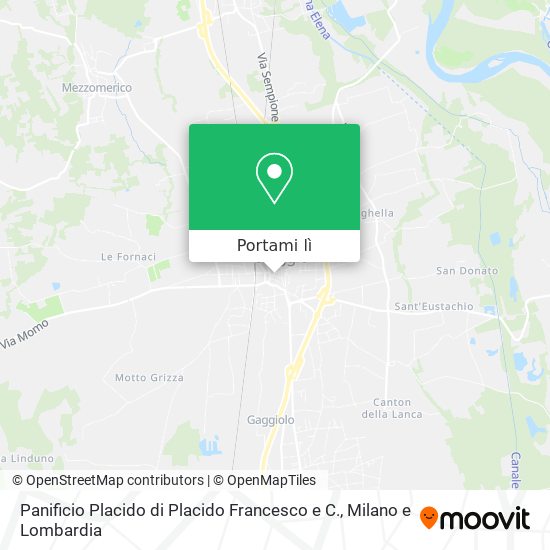 Mappa Panificio Placido di Placido Francesco e C.
