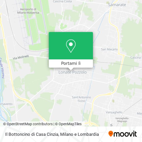 Mappa Il Bottoncino di Casa Cinzia
