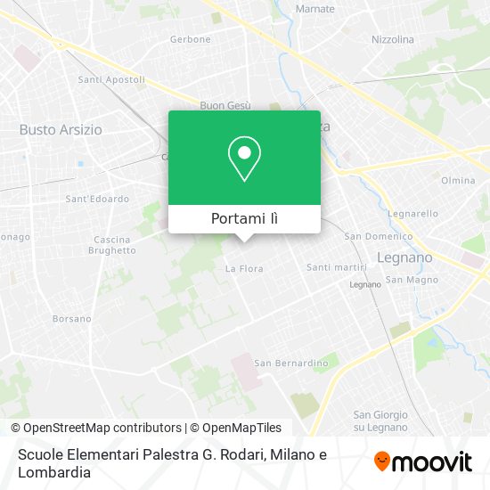 Mappa Scuole Elementari Palestra G. Rodari