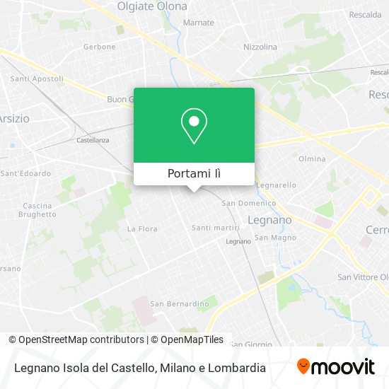 Mappa Legnano Isola del Castello