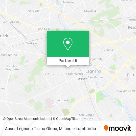 Mappa Auser Legnano Ticino Olona
