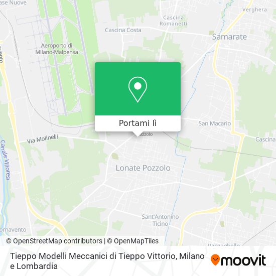 Mappa Tieppo Modelli Meccanici di Tieppo Vittorio