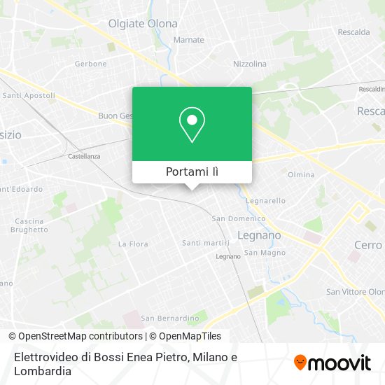 Mappa Elettrovideo di Bossi Enea Pietro