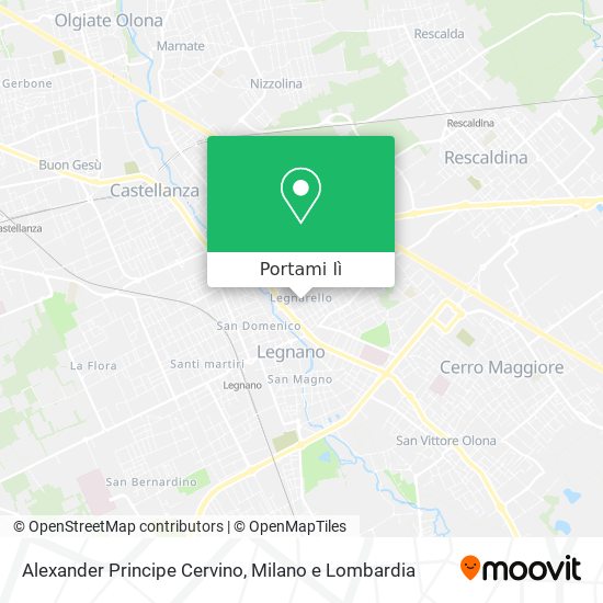 Mappa Alexander Principe Cervino