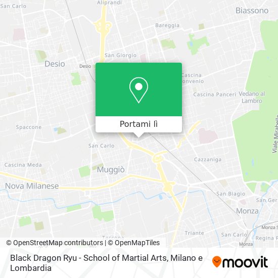Mappa Black Dragon Ryu - School of Martial Arts