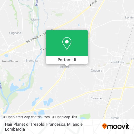 Mappa Hair Planet di Tresoldi Francesca