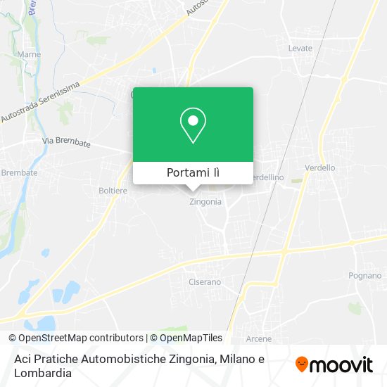 Mappa Aci Pratiche Automobistiche Zingonia