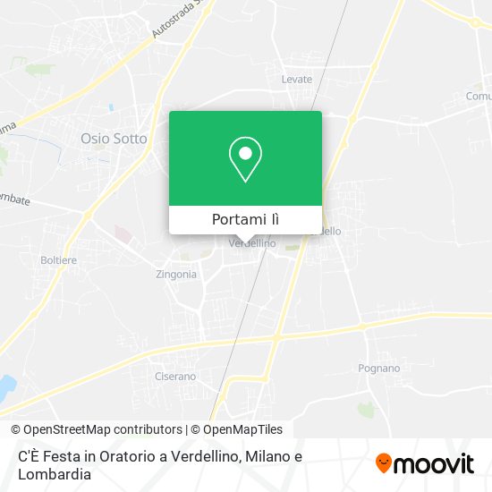 Mappa C'È Festa in Oratorio a Verdellino