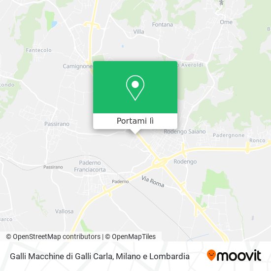 Mappa Galli Macchine di Galli Carla