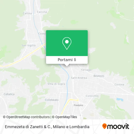 Mappa Emmezeta di Zanetti & C.
