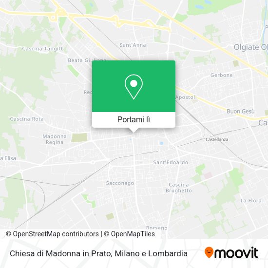 Mappa Chiesa di Madonna in Prato
