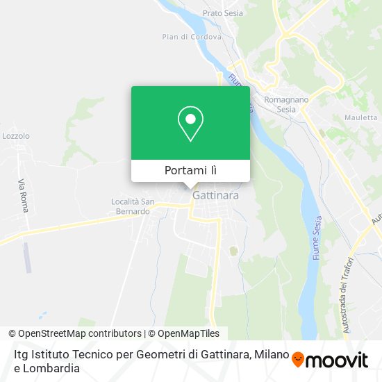 Mappa Itg Istituto Tecnico per Geometri di Gattinara