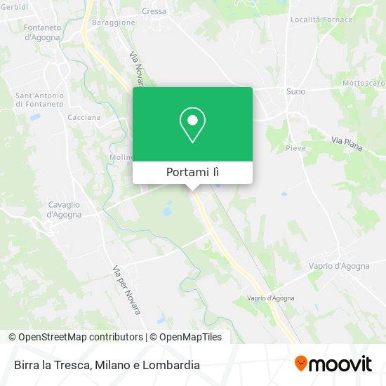 Mappa Birra la Tresca