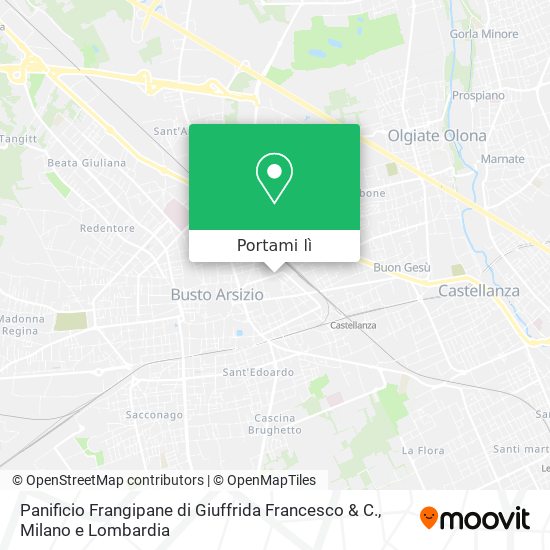 Mappa Panificio Frangipane di Giuffrida Francesco & C.