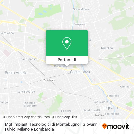 Mappa Mgf Impianti Tecnologici di Montebugnoli Giovanni Fulvio