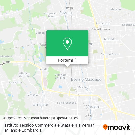 Mappa Istituto Tecnico Commerciale Statale Iris Versari