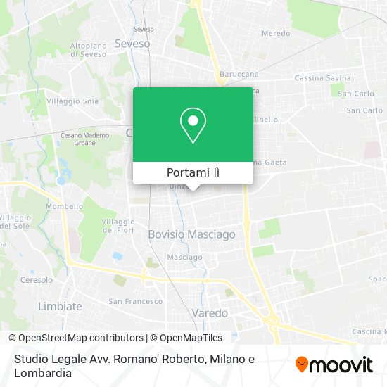 Mappa Studio Legale Avv. Romano' Roberto