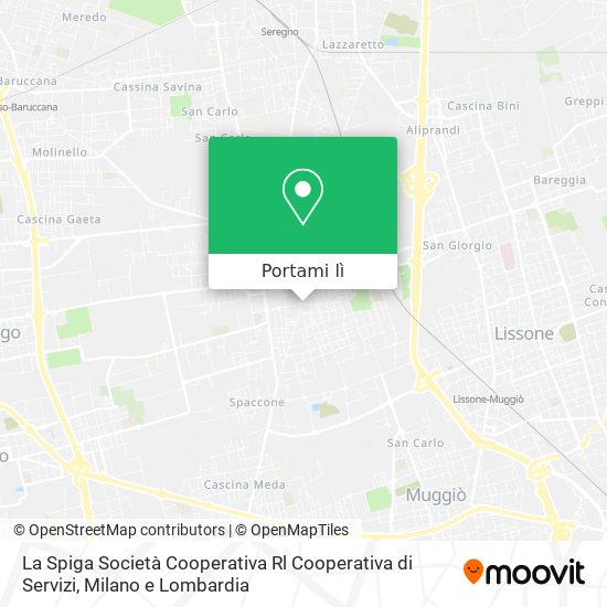 Mappa La Spiga Società Cooperativa Rl Cooperativa di Servizi