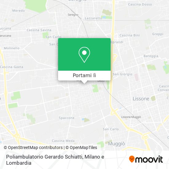 Mappa Poliambulatorio Gerardo Schiatti