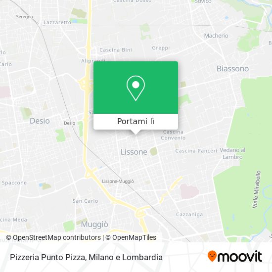 Mappa Pizzeria Punto Pizza
