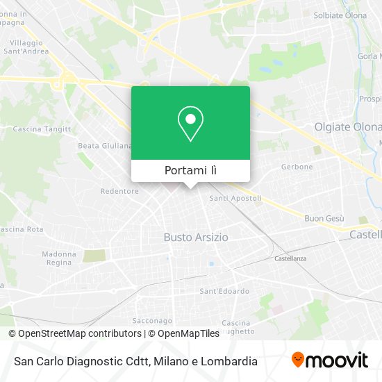 Mappa San Carlo Diagnostic Cdtt