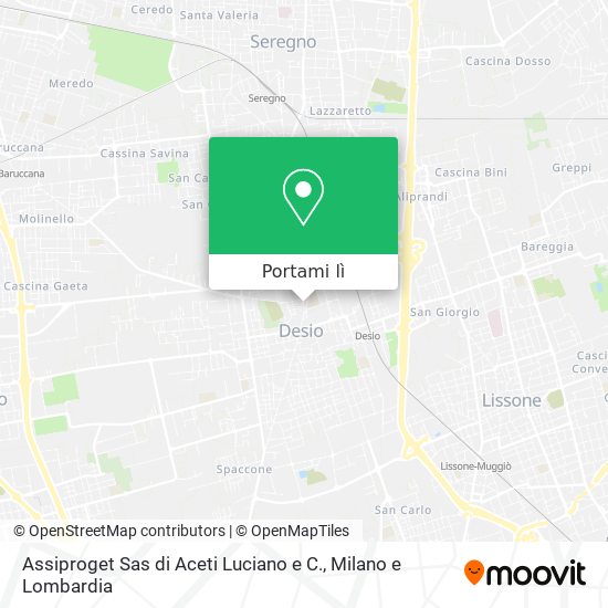 Mappa Assiproget Sas di Aceti Luciano e C.