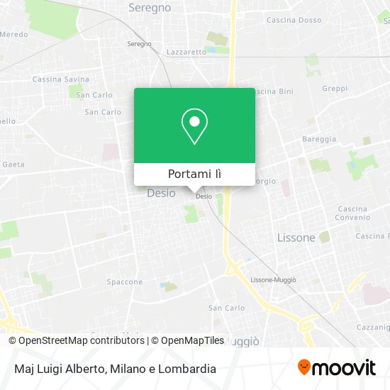 Mappa Maj Luigi Alberto