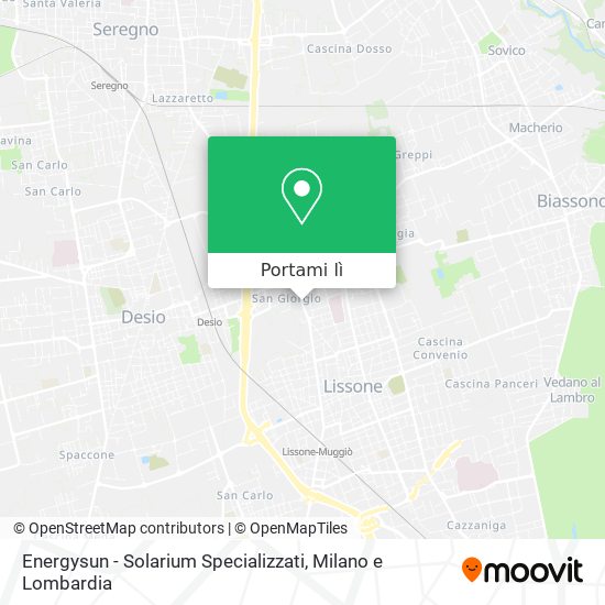 Mappa Energysun - Solarium Specializzati