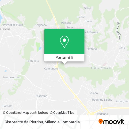Mappa Ristorante da Pietrinu