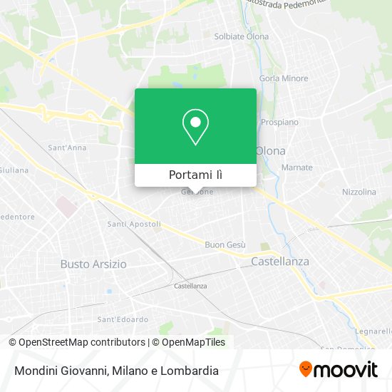 Mappa Mondini Giovanni