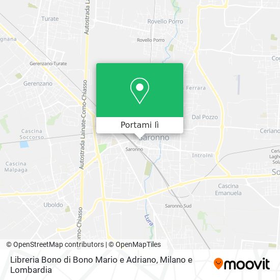 Mappa Libreria Bono di Bono Mario e Adriano