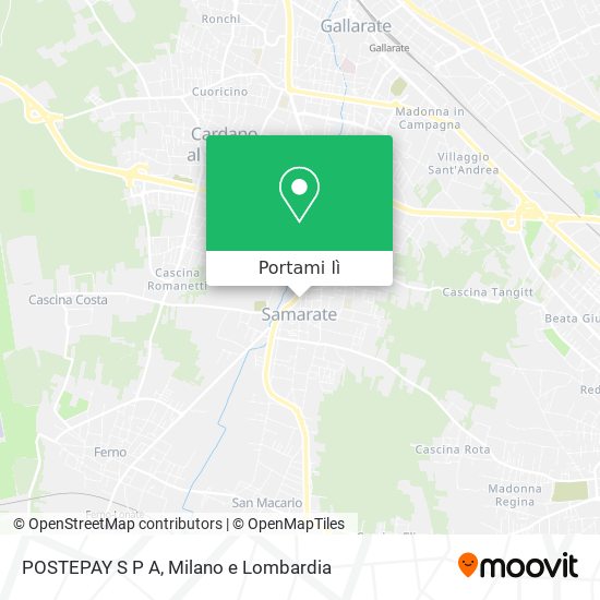 Mappa POSTEPAY S P A
