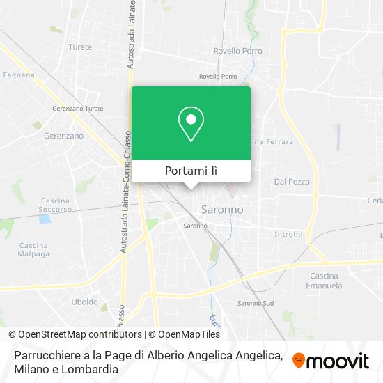 Mappa Parrucchiere a la Page di Alberio Angelica Angelica