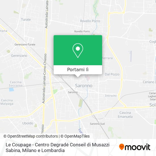Mappa Le Coupage - Centro Degradé Conseil di Musazzi Sabina