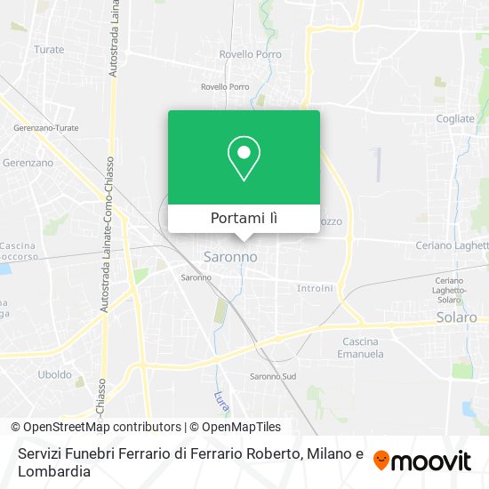 Mappa Servizi Funebri Ferrario di Ferrario Roberto