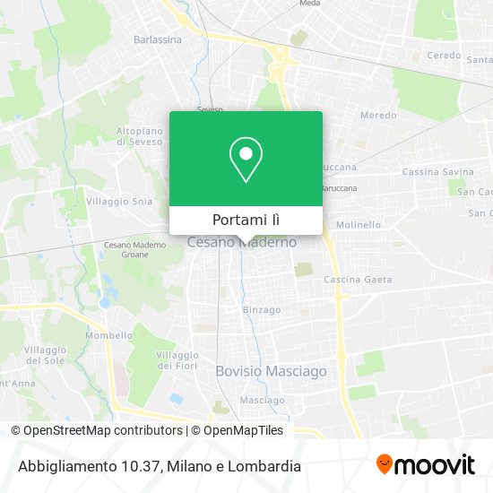 Mappa Abbigliamento 10.37