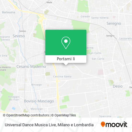 Mappa Universal Dance Musica Live