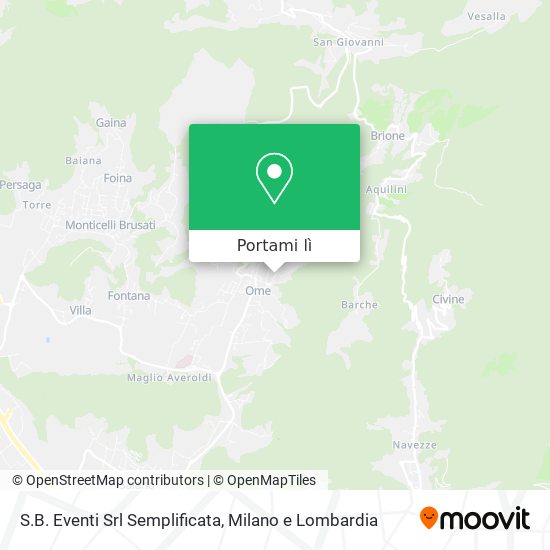 Mappa S.B. Eventi Srl Semplificata