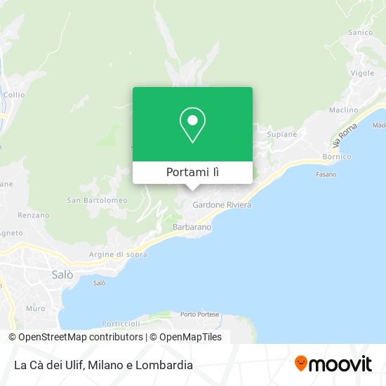 Mappa La Cà dei Ulif