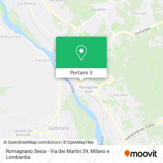 Mappa Romagnano Sesia - Via dei Martiri 39