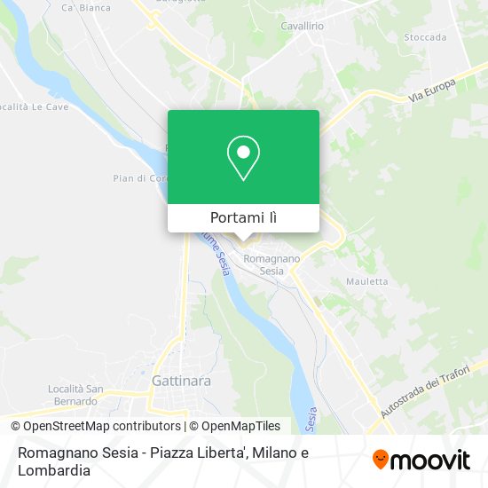 Mappa Romagnano Sesia - Piazza Liberta'