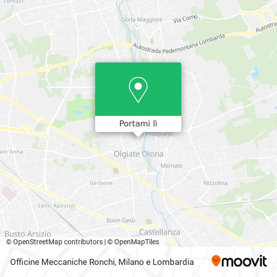 Mappa Officine Meccaniche Ronchi