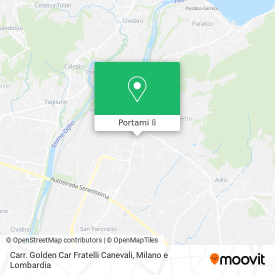 Mappa Carr. Golden Car Fratelli Canevali