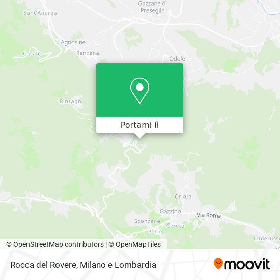 Mappa Rocca del Rovere