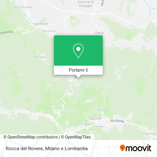 Mappa Rocca del Rovere
