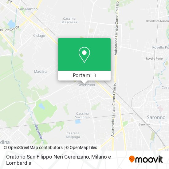 Mappa Oratorio San Filippo Neri Gerenzano