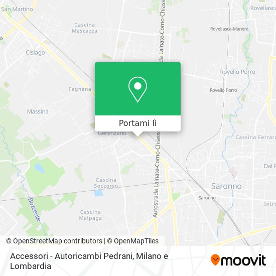 Mappa Accessori - Autoricambi Pedrani