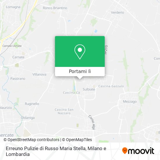Mappa Erreuno Pulizie di Russo Maria Stella