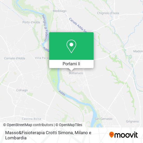 Mappa Masso&Fisioterapia Crotti Simona